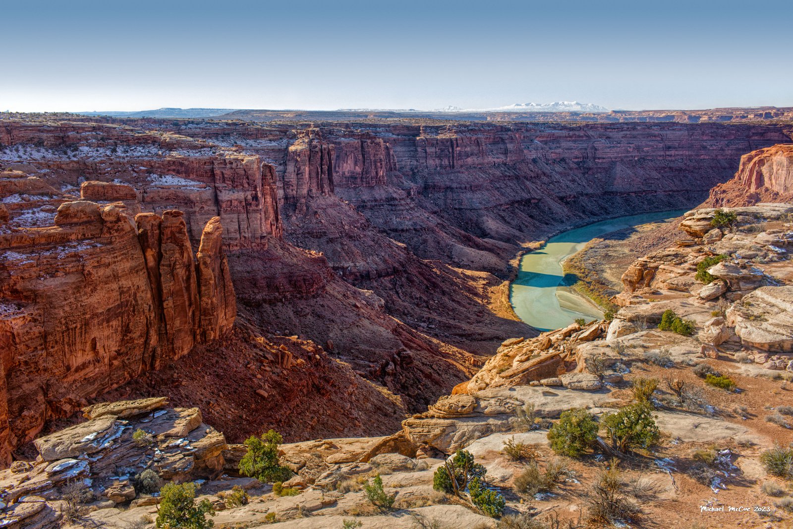 This is a photograph showing the view from the overlook