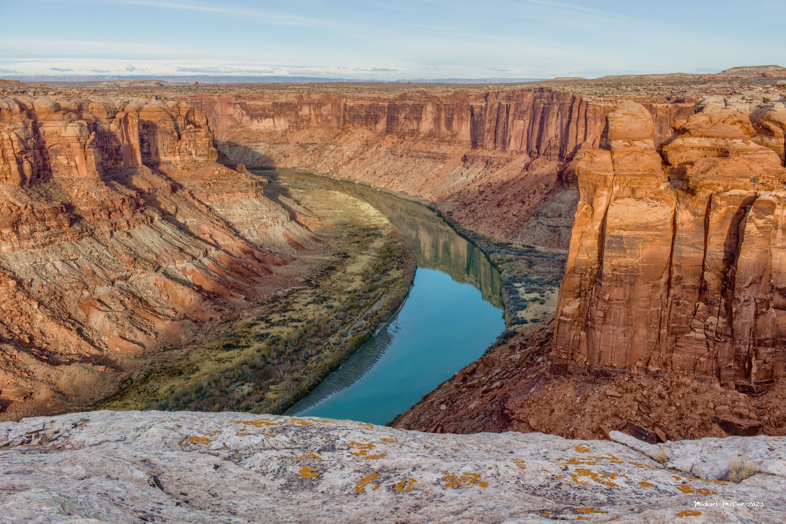 This is a photograph showing the view from the overlook