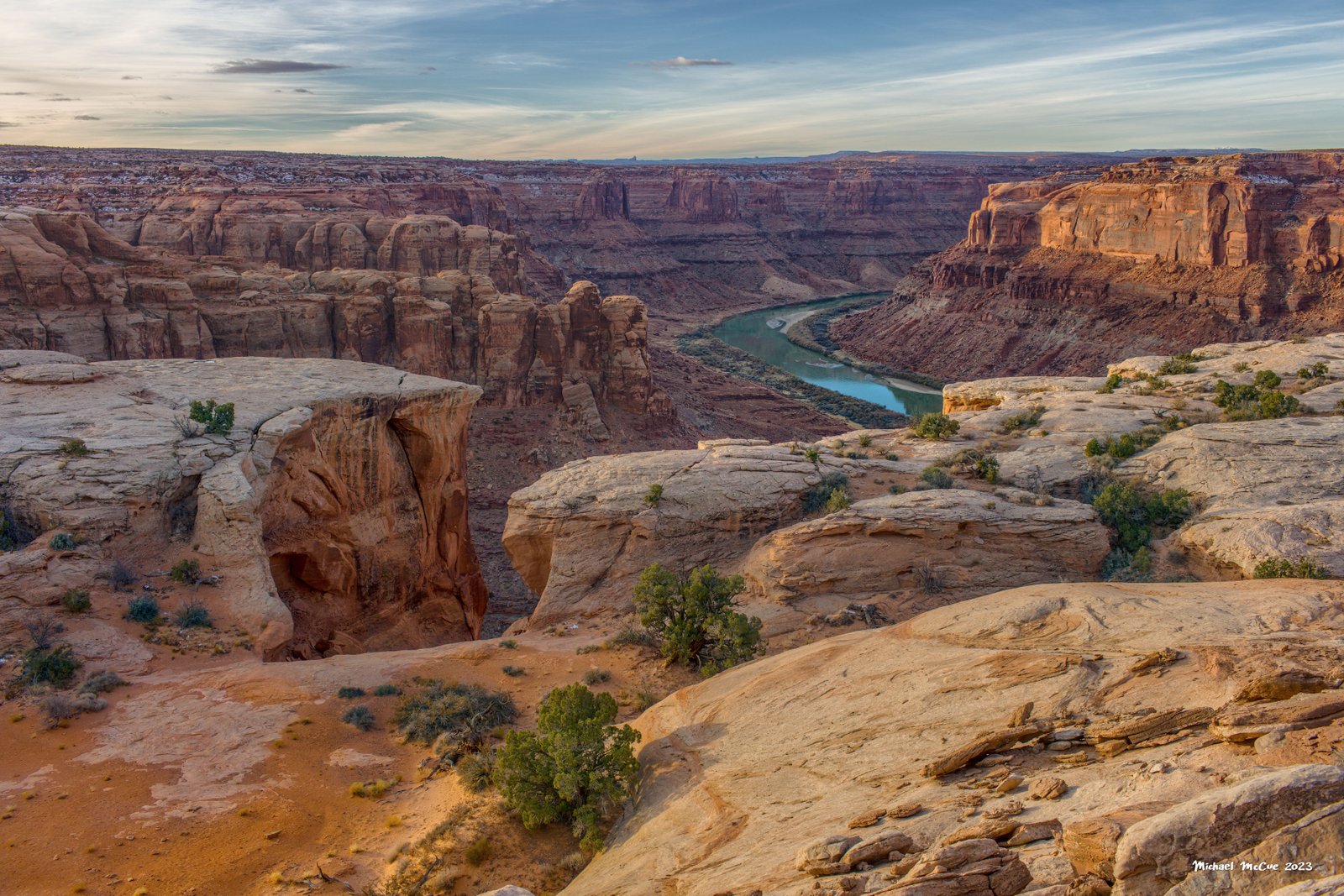 This is a photograph showing the view from the overlook