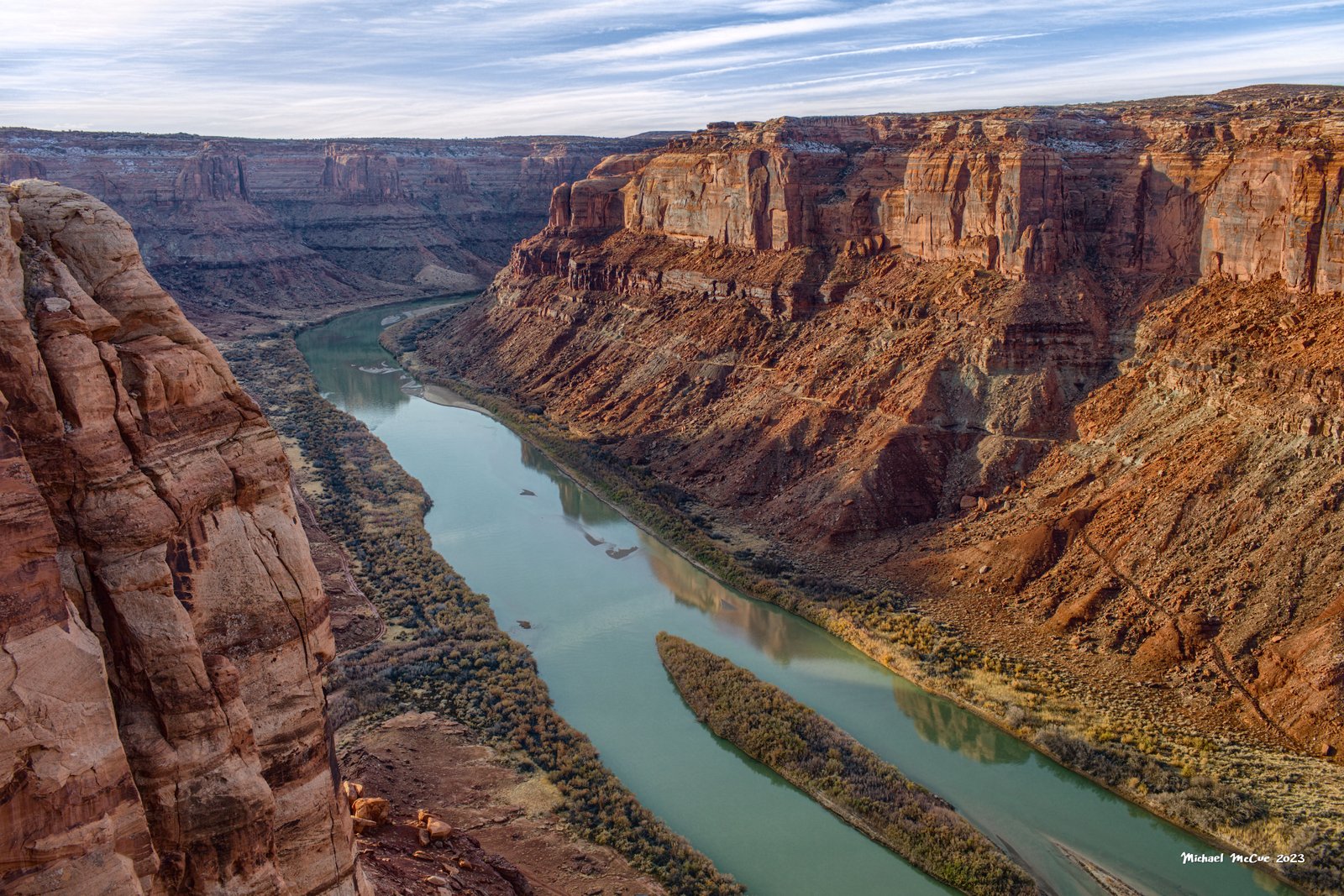 This is a photograph showing the view from the overlook