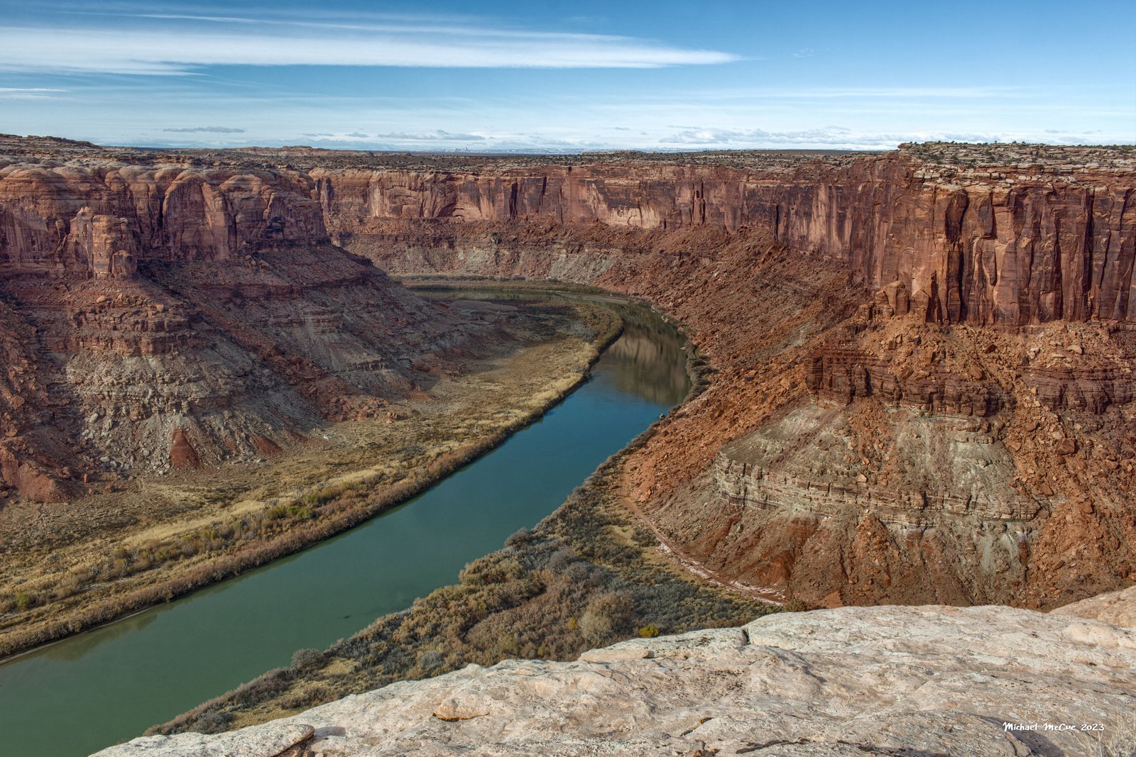 This is a photograph showing the view from the overlook