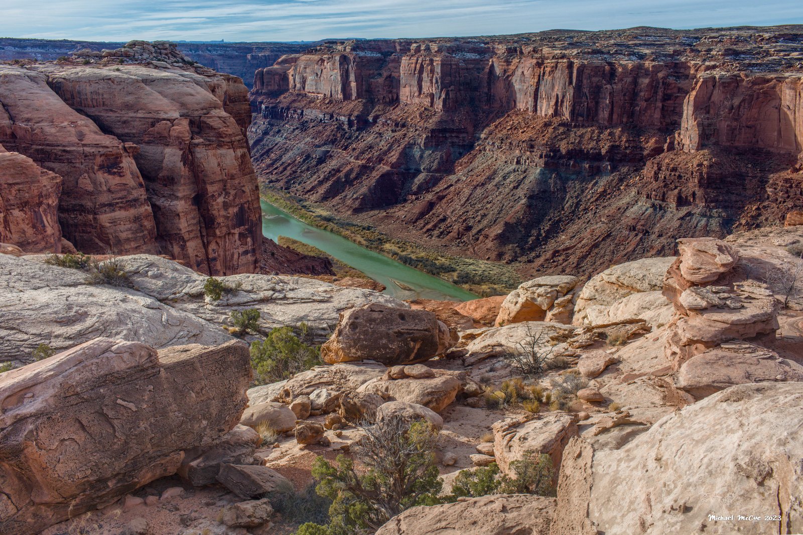 This is a photograph showing the view from the overlook