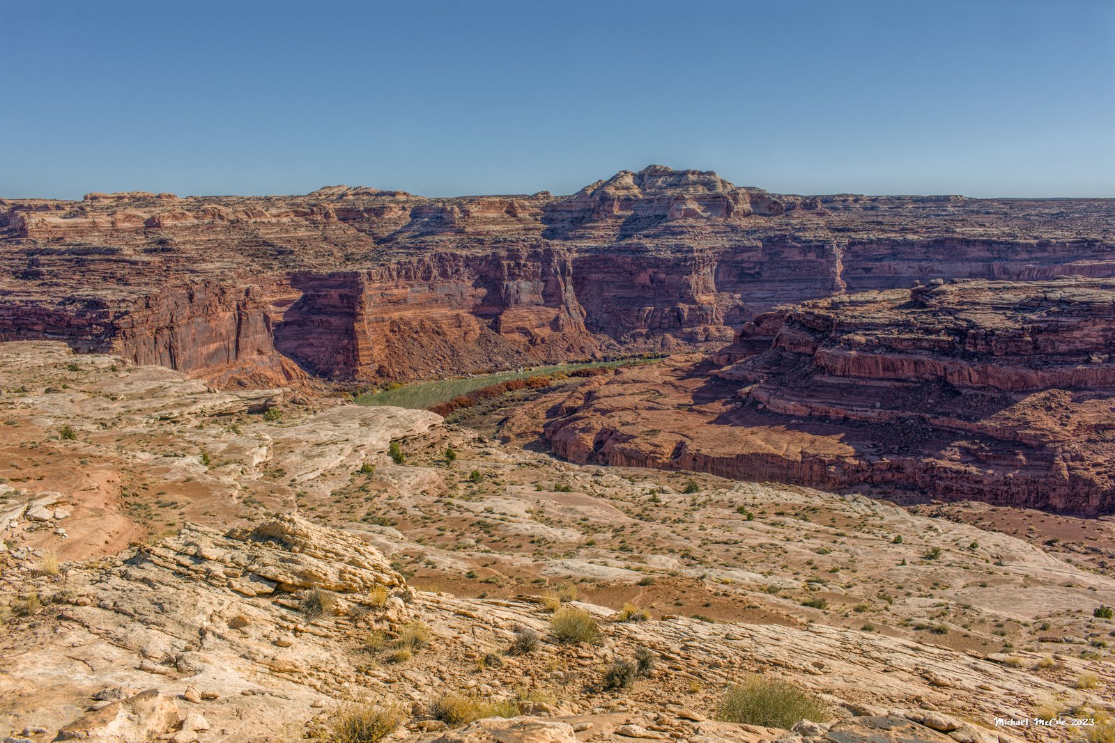 This is a photograph showing the view from the overlook