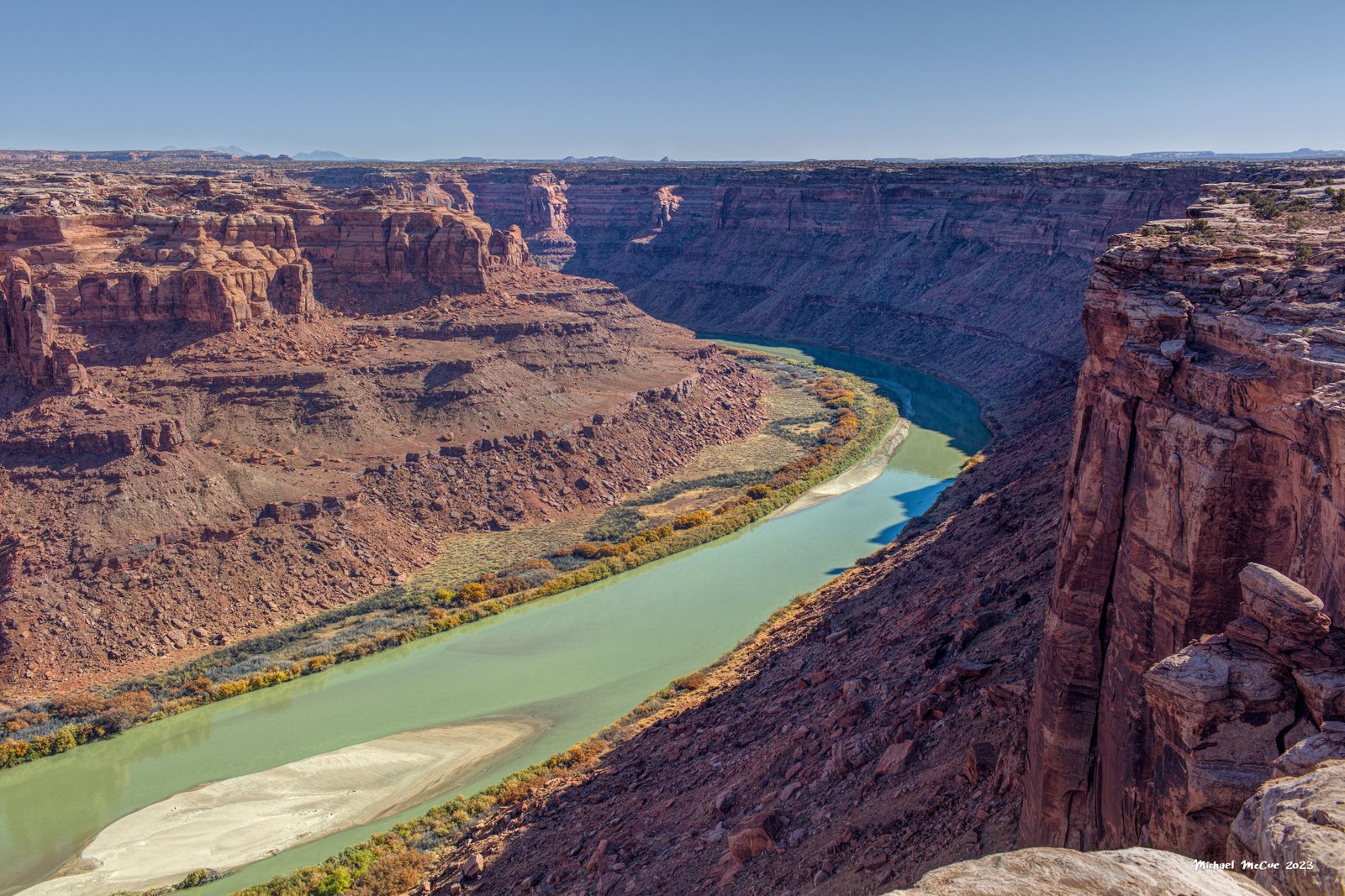 This is a photograph showing the view from the overlook