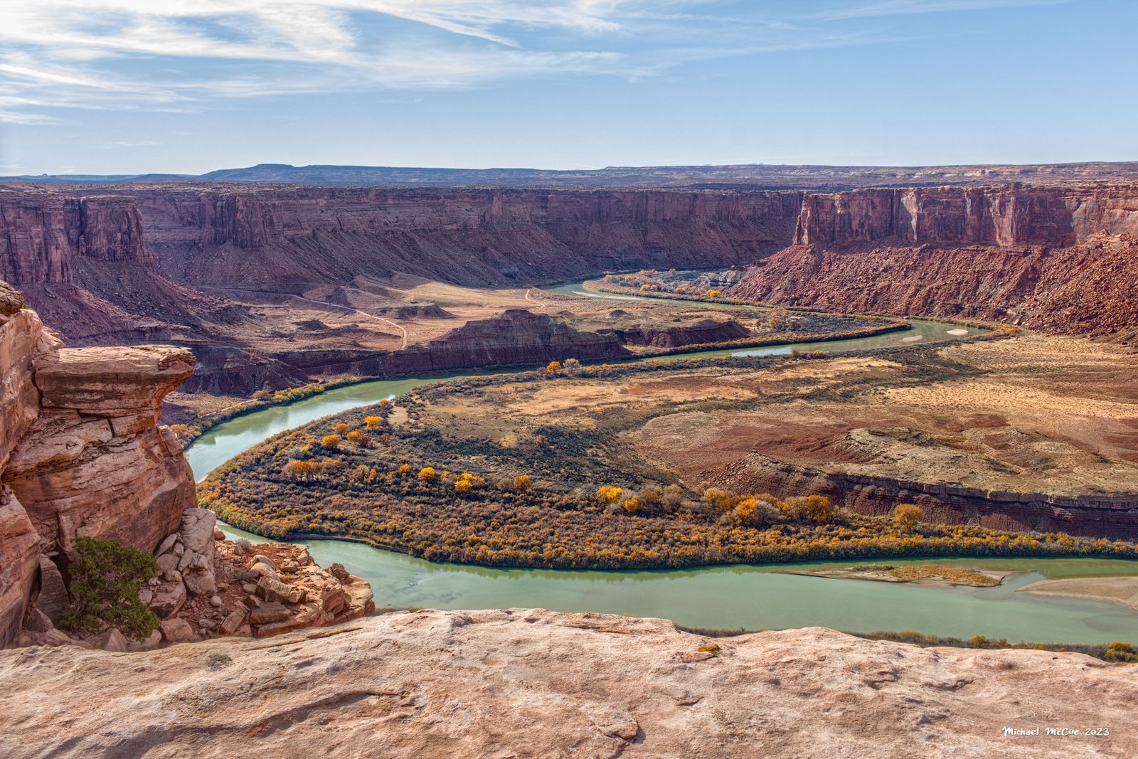 This is a photograph showing the view from the overlook