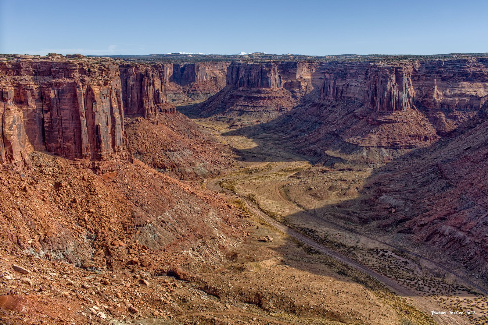 This is a photograph showing the view from the overlook