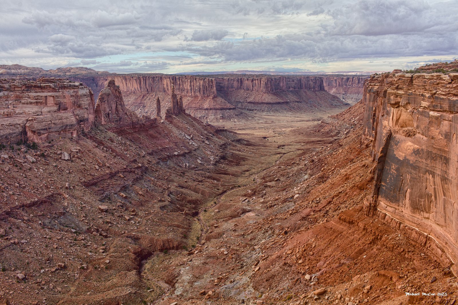 This is a photograph showing the view from the overlook